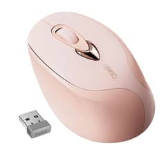 INPHIC Wireless M8 Mouse Light Pink,  2.4G USB Rechargeable.