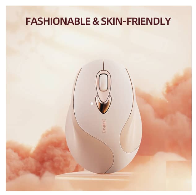 INPHIC Wireless M8 Mouse Light Pink,  2.4G USB Rechargeable. 2