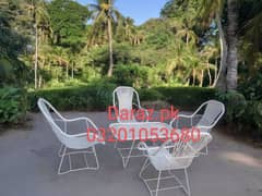 outdoor furniture garden iron chairs table