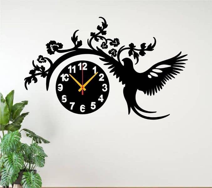 wall hanging clock with calligraphy 2