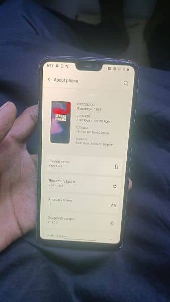 OnePlus 6 official PTA approved 8gb 128gb 5