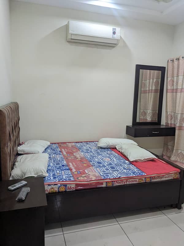 Single bed furnished flat available for rent Citi Housing Gujranwala 2