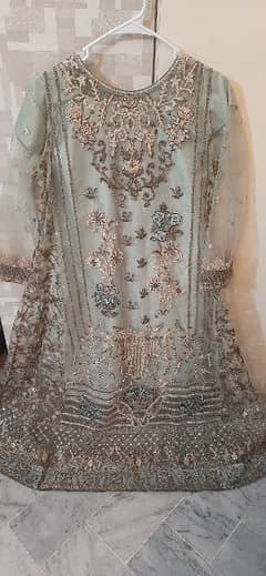 Designer gown || heavy embroidered || like new