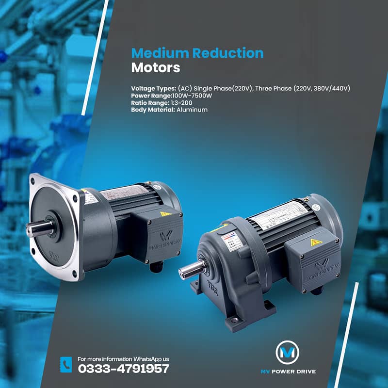 Brand New Gear Motors | Helical Gear Motors K, R F, S Series | VFD's 4