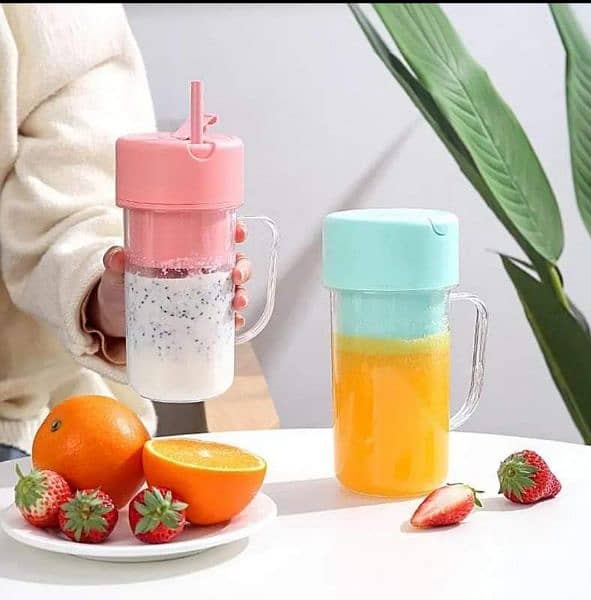 Portable and Rechargeable Battery Juice Blender 1
