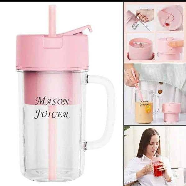 Portable and Rechargeable Battery Juice Blender 2