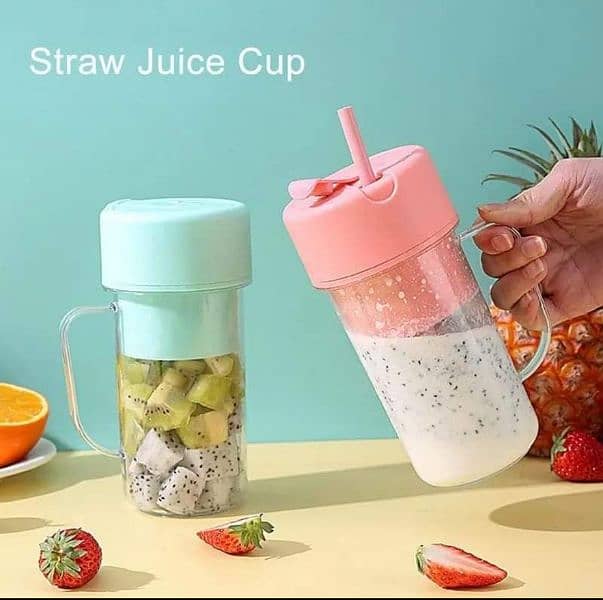 Portable and Rechargeable Battery Juice Blender 4