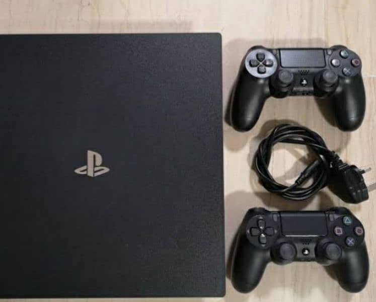 Ps4 Slim with two remote controllers and taken7 CD 0
