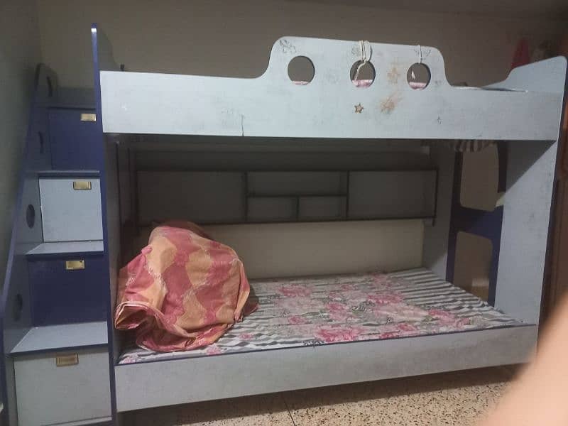 double kids bunk bed  sleeping bed very good condition in lahore 2