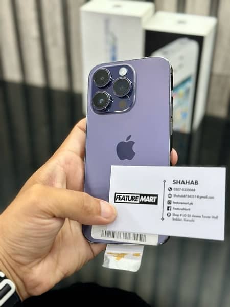 14 Pro LLA 100% Health Under Apple Warranty Purple 1