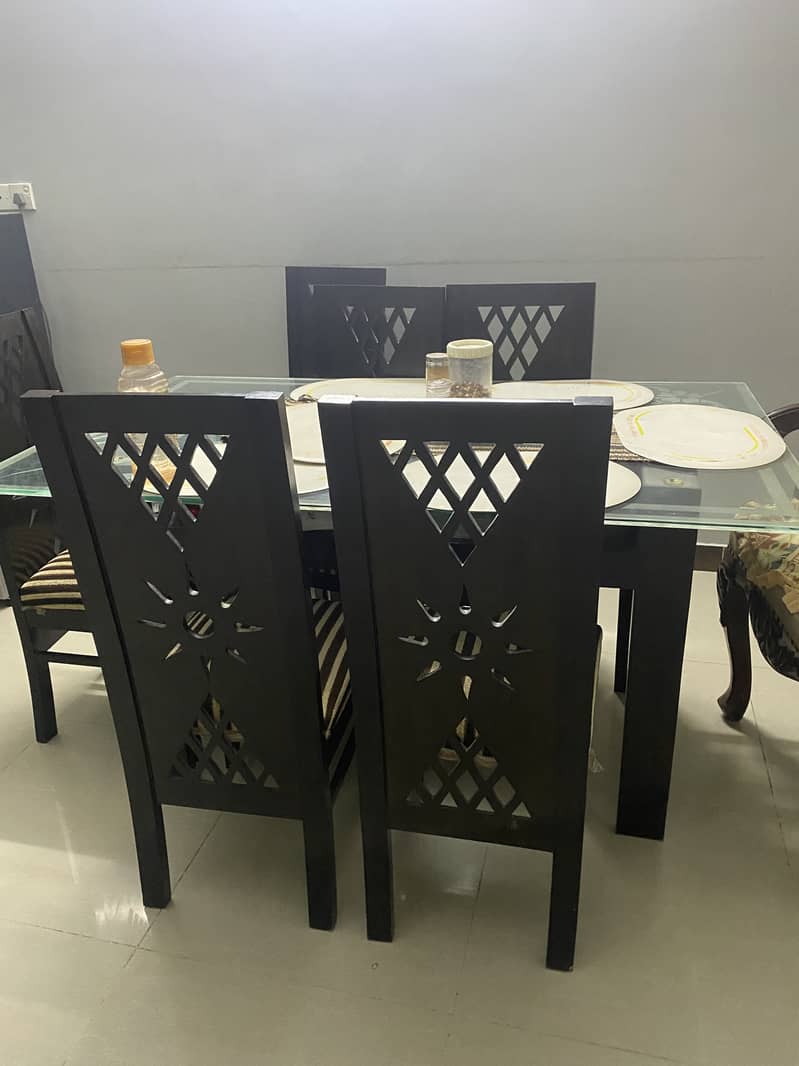 Six chair dining table 2