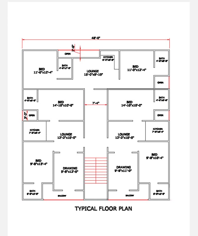 2 bd dd & 2 bd lounge Ground & 3rd floor for sale on commercial space 1