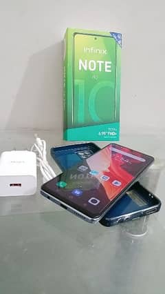 Infinix Note 10 Pro with box & charger