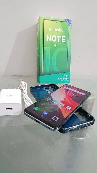 Infinix Note 10 Pro with box & charger 0