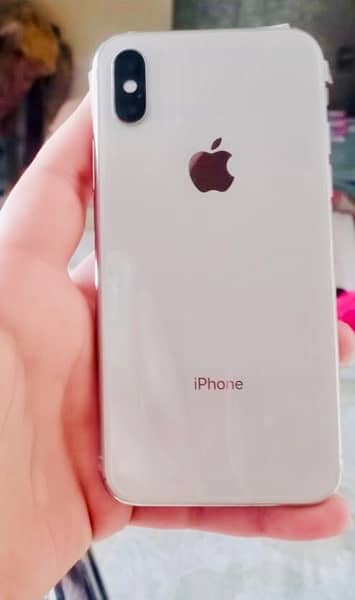 i phone x all ok bas non pta ha water pack 10 by 10 condition 1
