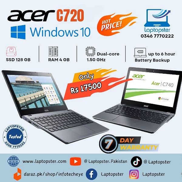 HP Dell Lenovo Acer Asus Chromebook Laptops 11