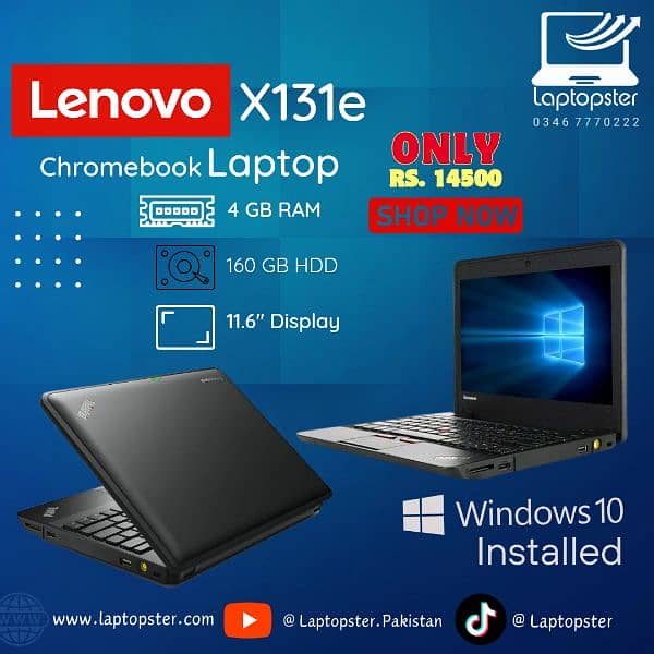 HP Dell Lenovo Acer Asus Chromebook Laptops 13