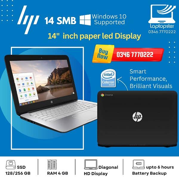 HP Dell Lenovo Acer Asus Chromebook Laptops 16