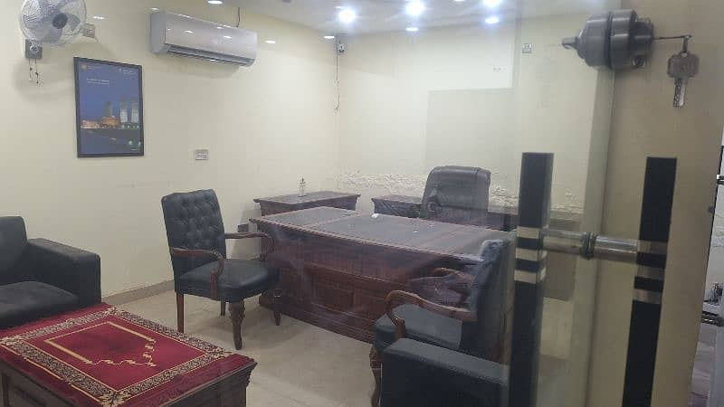 Office ground and 1st floor near main boulevard siddique trade center 5