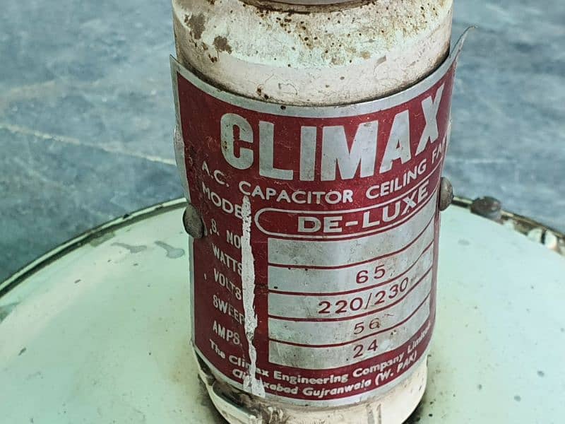 Climax Ceiling Fan Genuine Condition 2