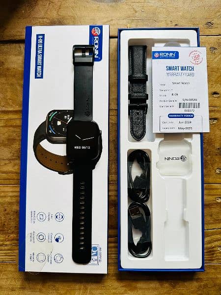 Ronin R-09 ultra smart watch just few days used new watch no fault 4
