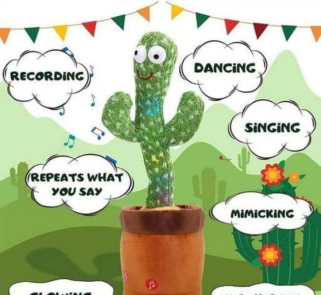 Dancing Cactus Plush Toys For Kids 2