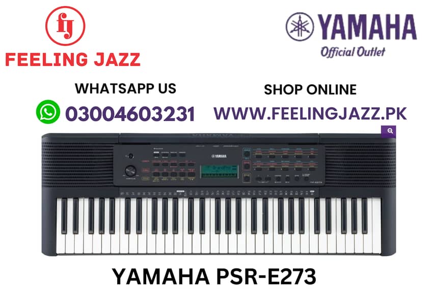 Yamaha PSR-E273 Digital Keyboard New Arrival Box Pack 2-Years Warrant 0