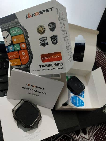 KOSPET TANK M3 Smartwatch Brand New Box Pack 6