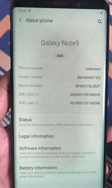 Samsung galaxy note 9 4