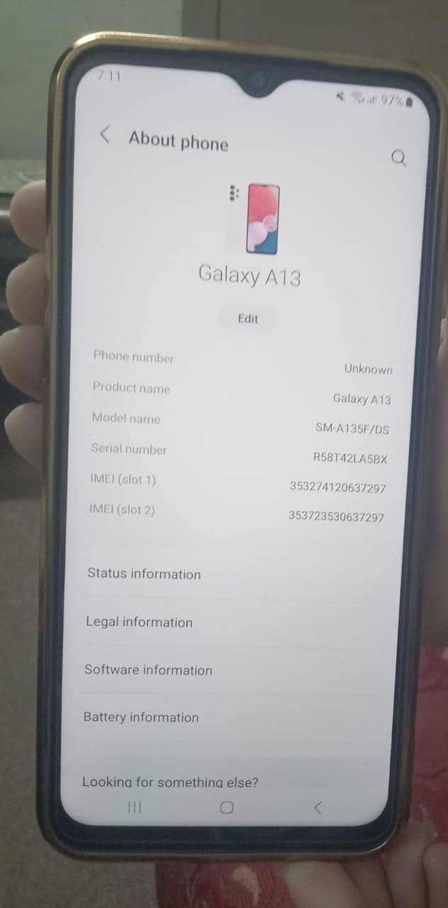 Samsung A13 brand new lush condition no fault no repair not opened 1