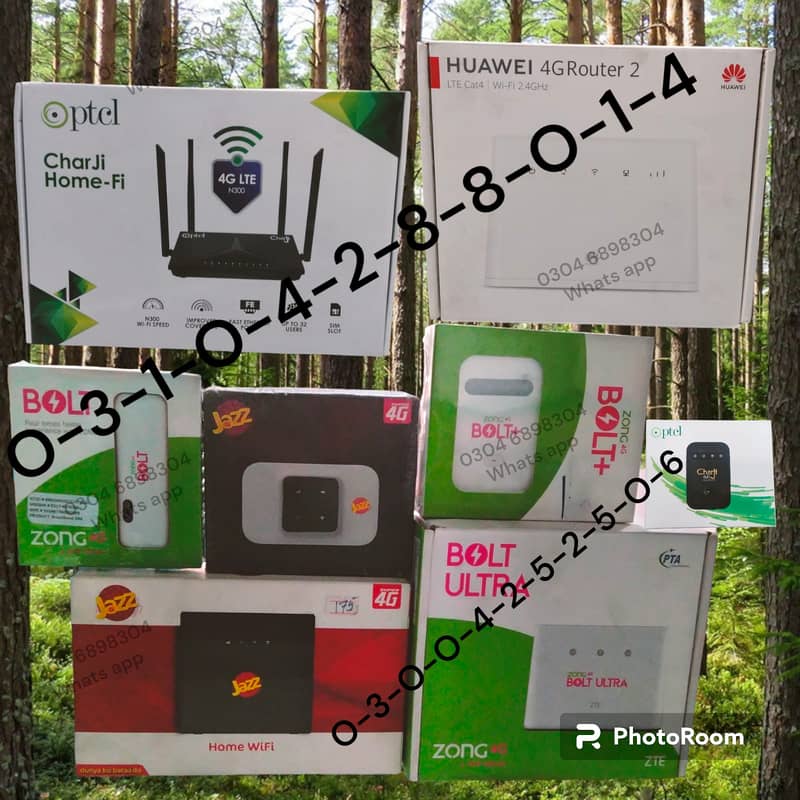 Box Pack/ Zong 4G Devices/Jazz 4G Devices/Delivery Available 0