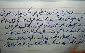 I can write urdu & English writing. 0