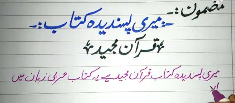 I can write urdu & English writing. 2