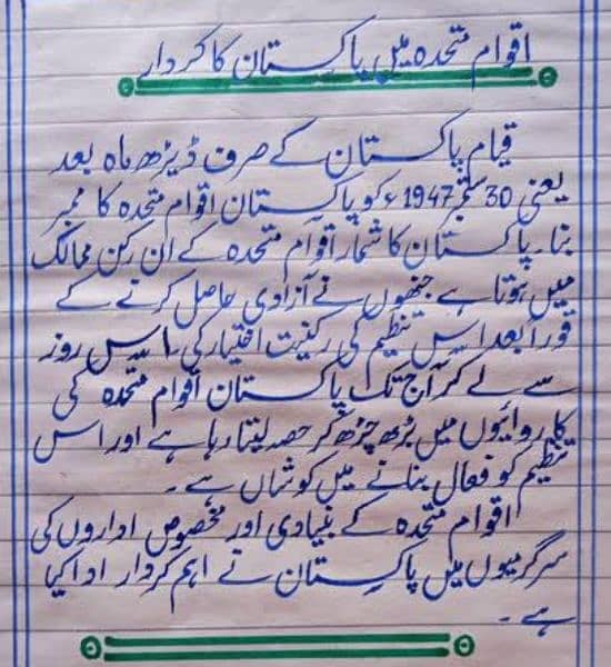 I can write urdu & English writing. 3