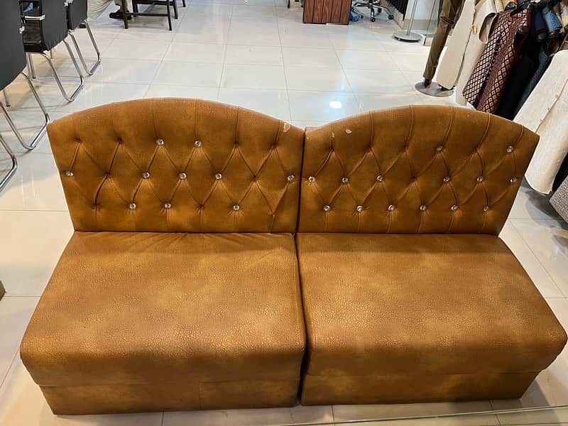 Leather sofa set 3+2+2 5