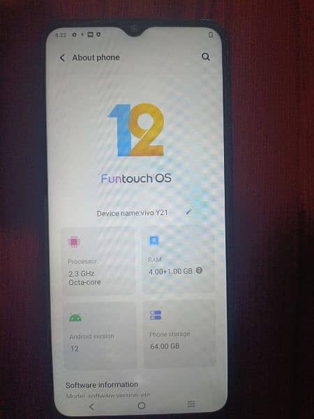 vivo y21 4+1ram rom 64 0