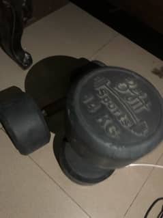 Dumbbells 14 kg pair 0