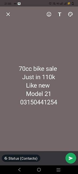 Honda 70 urgent sale 1