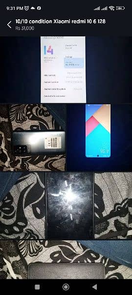 New condition Xiaomi redmi 10 6 GB ram 1