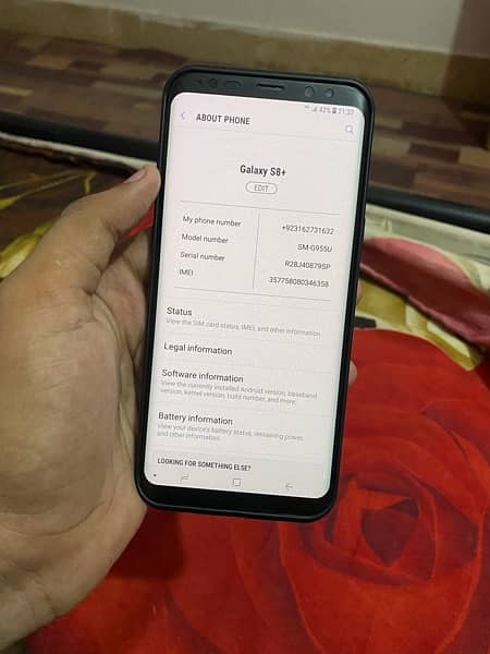 samsung galaxy s8plus official pta approved 4/64gb excellent condition 2
