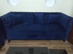 Royal Blue Sofa Set (6 piece)