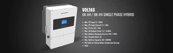 Lowest Price MaxPower Very Efficient -Voltas 6KW Hybrid Inverter-10/10