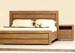 New king size bed size : 6*6½ with 2 sidetables (free delivery) 0