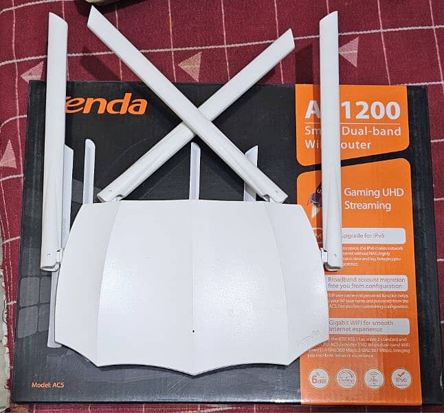 Tenda Router AC5 dual band four antena 2