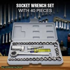 40 Pcs socket Wrench Vehicle Tool kit