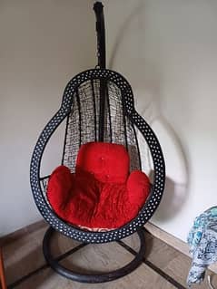 swing jhola with stand and cushion PRICE IS NEGOTIABLE