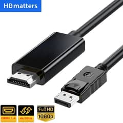 Display Port to HDMI converter cable