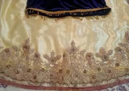 dark blue velvet choli net lehnga party wear