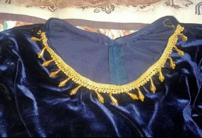 dark blue velvet choli net lehnga party wear 4