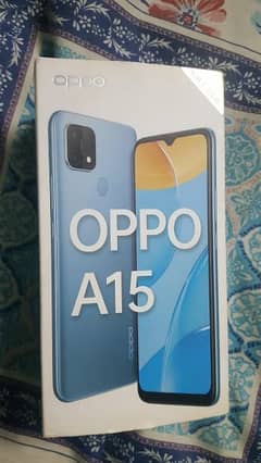 oppo a 15 with box and charger 0